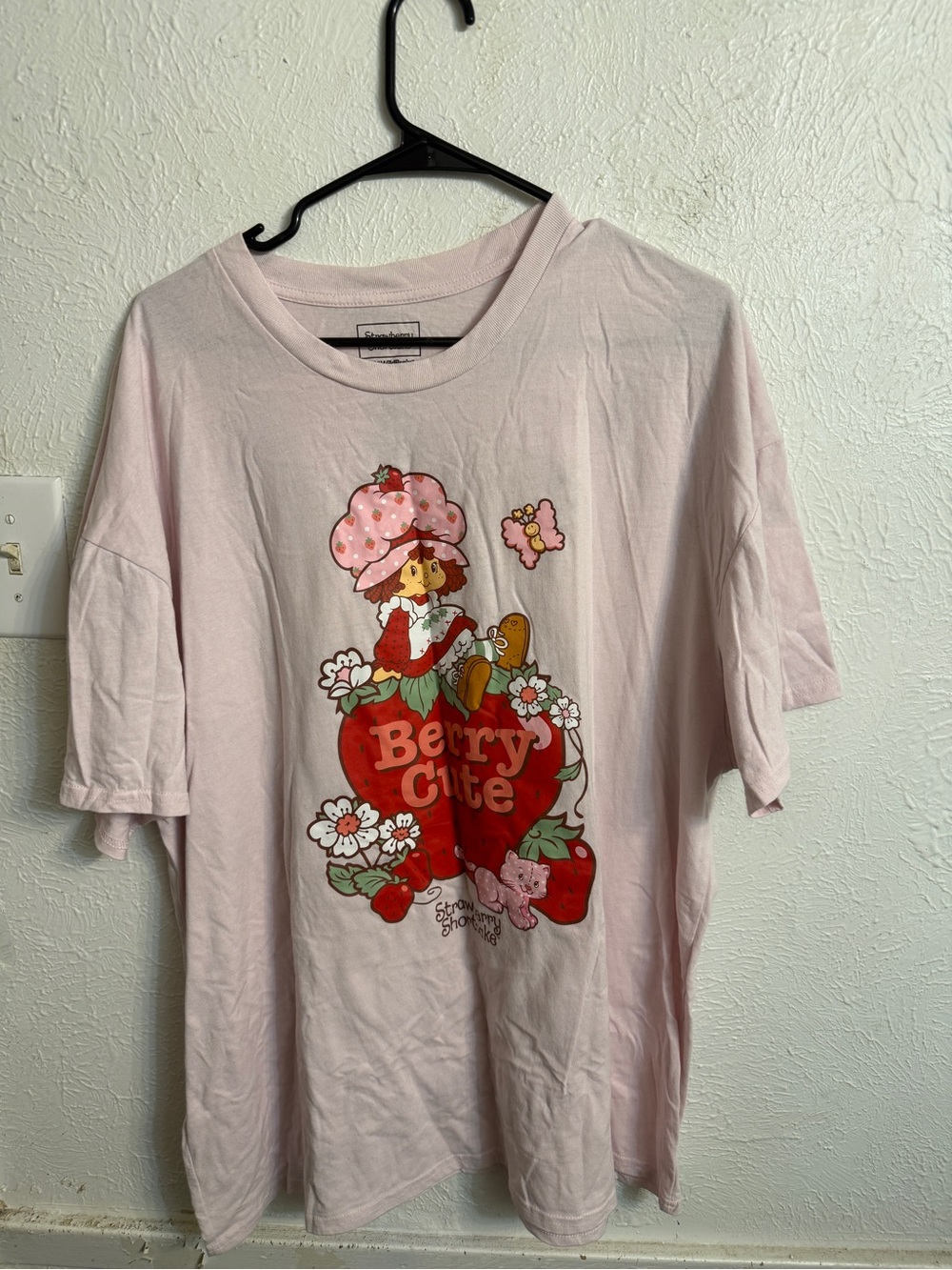 Strawberry Shortcake "Berry Cute" Pink Graphic Tee - Women’s